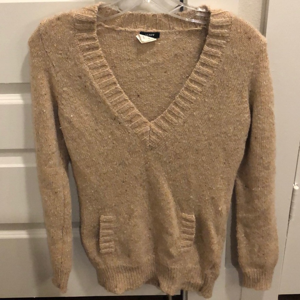 J Crew camel sweater